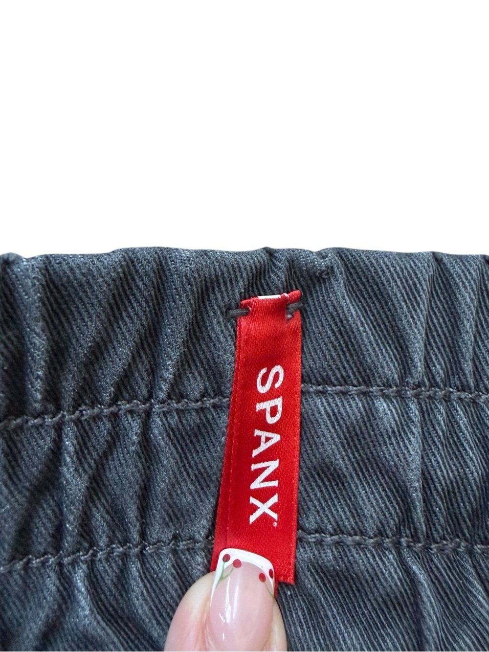 SPANX Plus Size Stretch Twill Utility Jogger Pants Gray Tapered Cargo 1X Travel - Picture 6 of 16